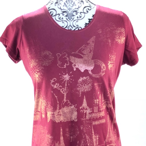 Walt Disney World Kids Slim Fit Cap Sleeve Tee L - Picture 1 of 8